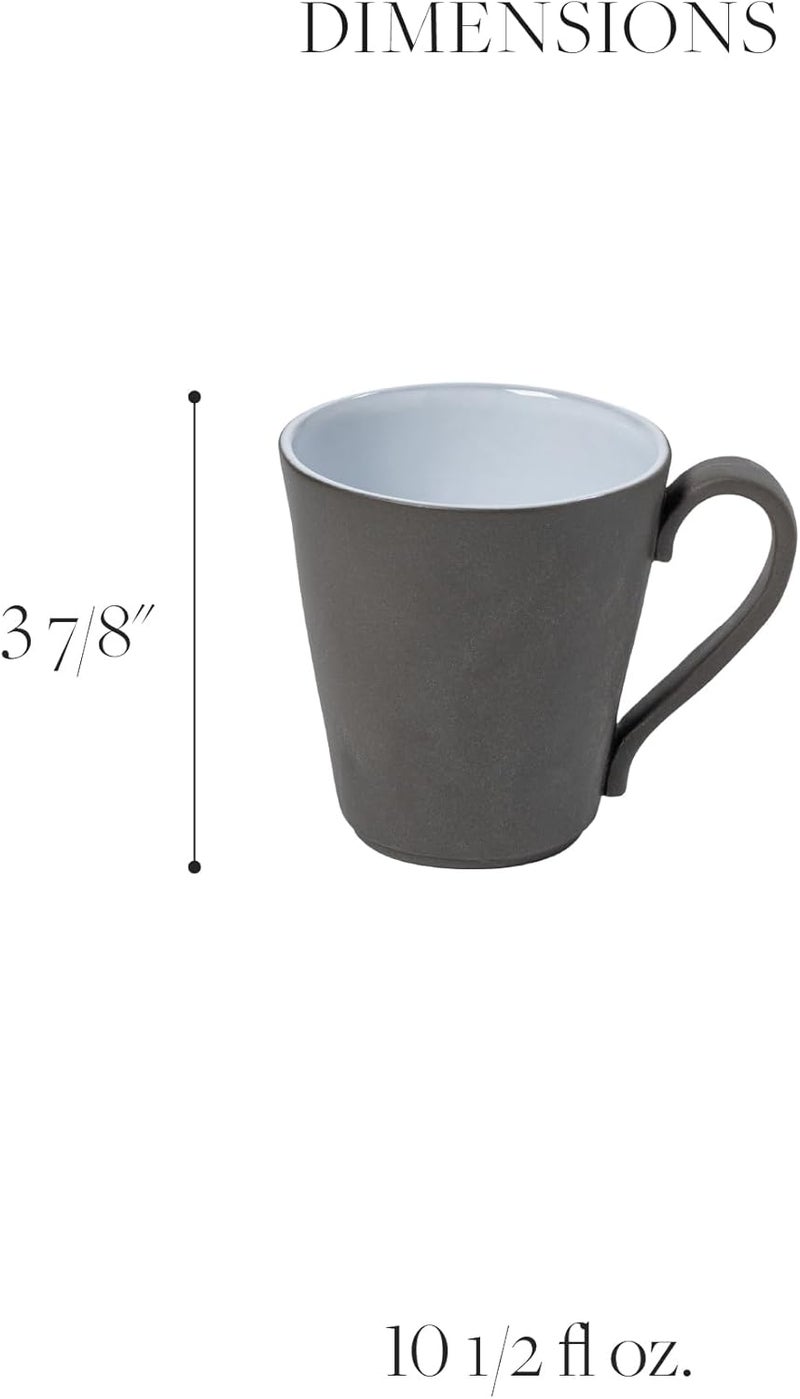 Costa Nova Ceramic Stoneware 105 oz Mug  Lagoa Eco Gres Collection White  Microwave  Dishwasher Safe Dinnerware  Food Safe Glazing  Restaurant Quality Drinkware - Image 2