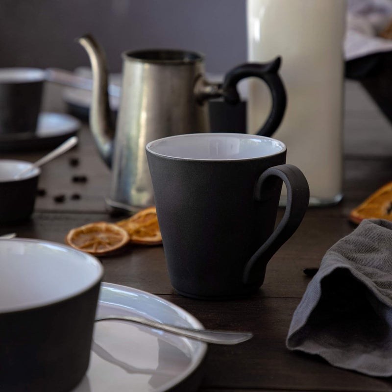Costa Nova Ceramic Stoneware 105 oz Mug  Lagoa Eco Gres Collection White  Microwave  Dishwasher Safe Dinnerware  Food Safe Glazing  Restaurant Quality Drinkware - Image 4
