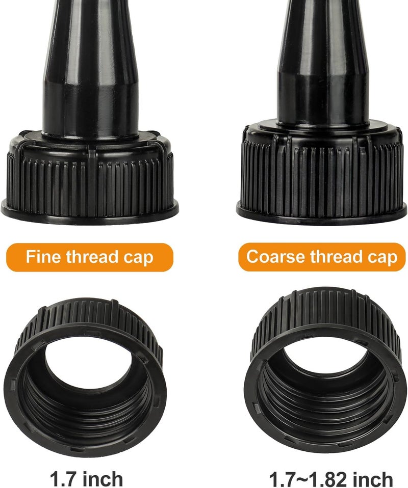 Qilinba Gas Can Spout Replacement Kit, 3 Pack Flexible Nozzle Set with Vent Caps, Fits 1/2/5 Gallon Cans Multi-goal comprehensive design - Image 4