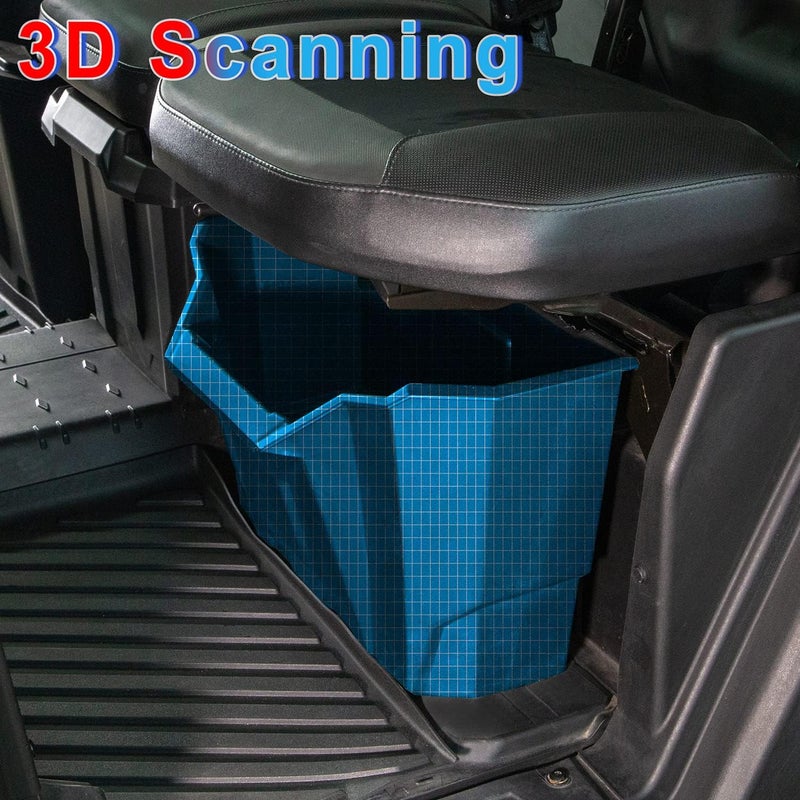 CPOWACE Black Under Seat Storage Box for Can Am Defender HD8/HD10/HD5/Max HD8/Max HD10 (2016-2021) - Image 2