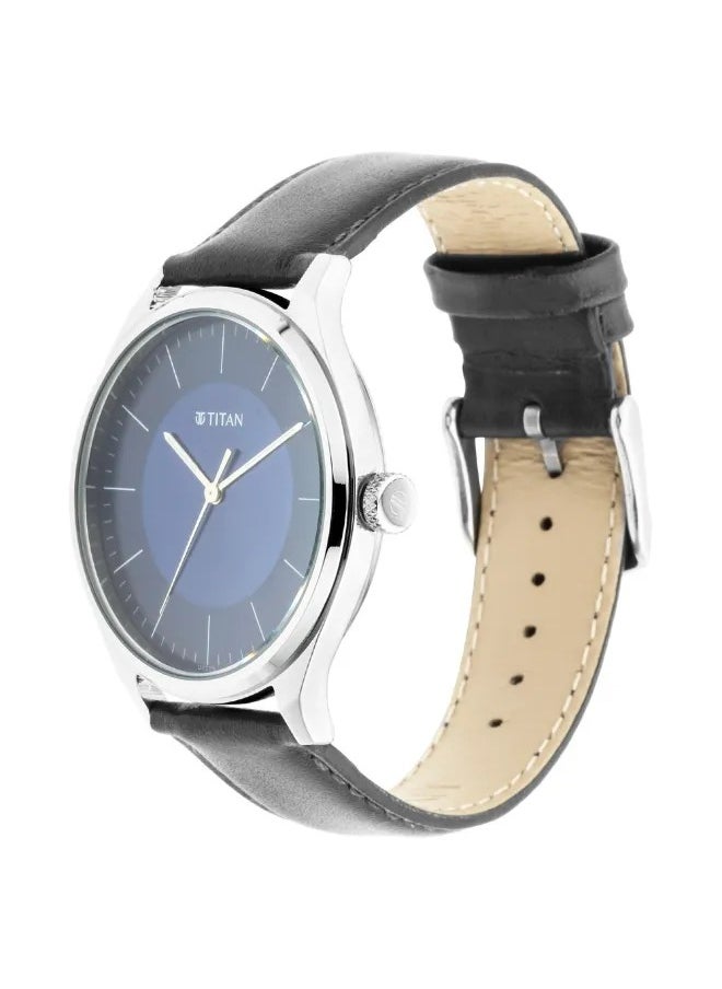 TITAN - Men's Analog Round Shape Leather Wrist Watch - 1802SL06 - 48 Mm - Image 1
