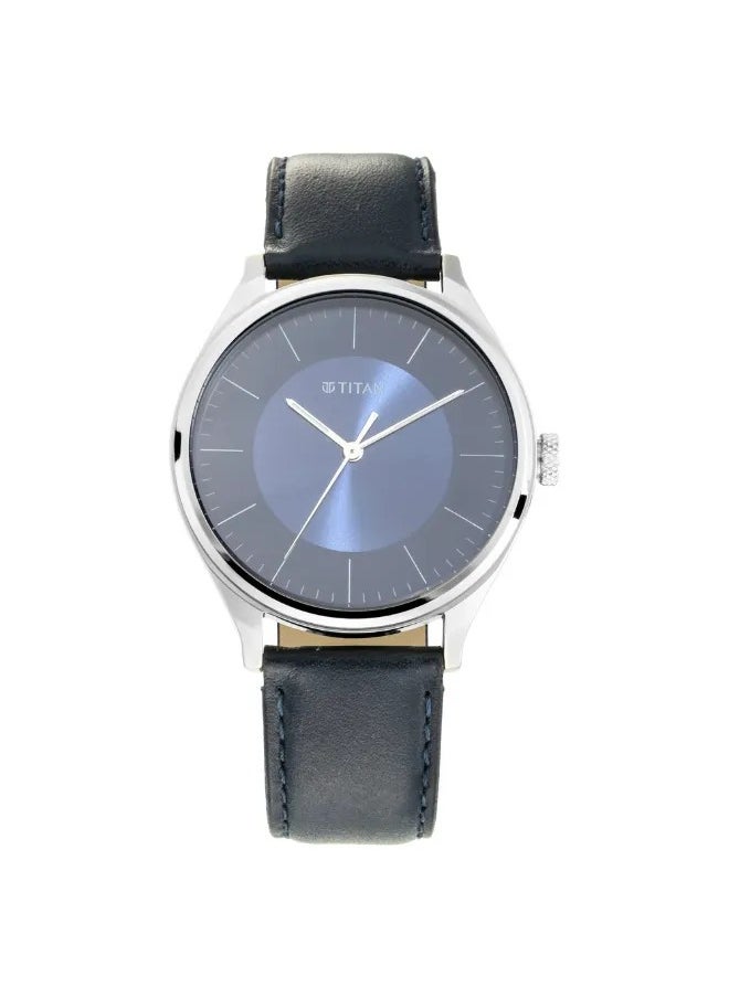 TITAN - Men's Analog Round Shape Leather Wrist Watch - 1802SL06 - 48 Mm - Image 1