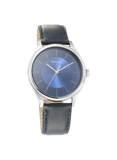 Men's Analog Round Shape Leather Wrist Watch - 1802SL06 - 48 Mm