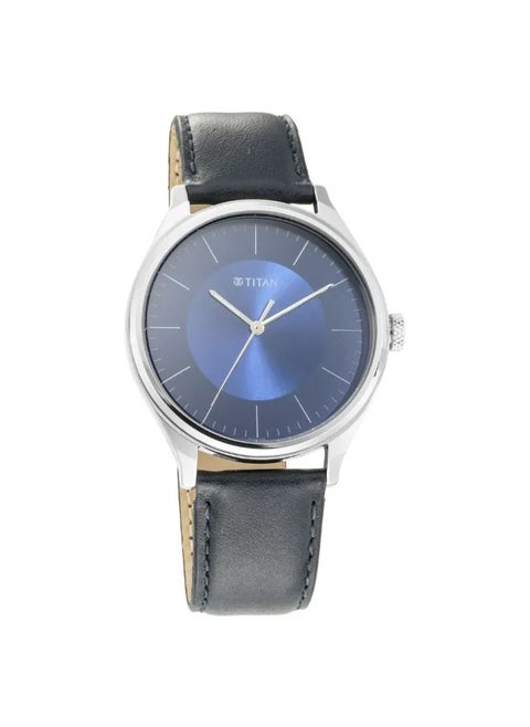 Men's Analog Round Shape Leather Wrist Watch - 1802SL06 - 48 Mm