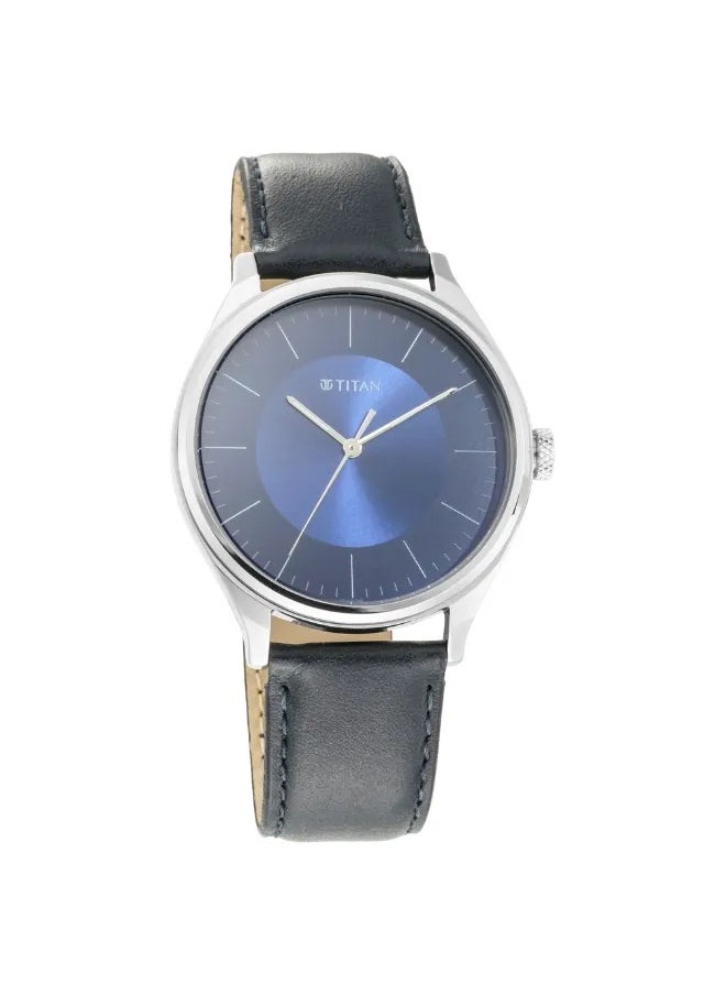 TITAN - Men's Analog Round Shape Leather Wrist Watch - 1802SL06 - 48 Mm - Image 1