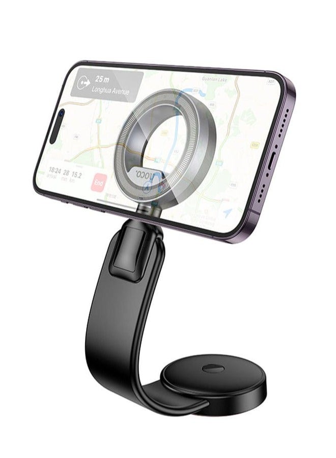 Hoco H71 Premium Memory Aluminum Alloy Magnetic Center Console Car Holder with Strong Rounded Magnet for Maximum Stability - Image 2