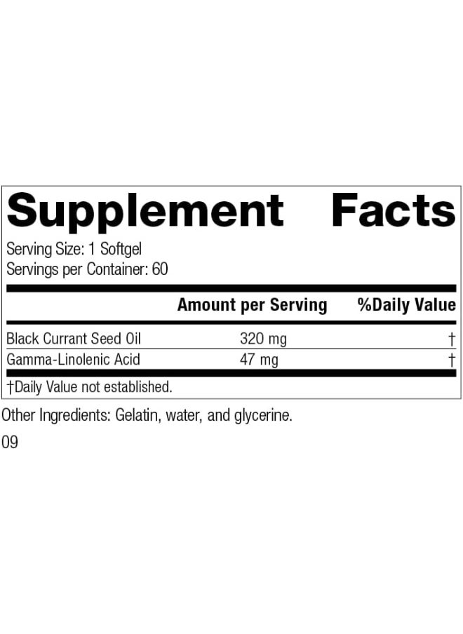 Standard Process Standard Process Black Currant Seed Oil - Immune Support, Blood Flow Support, and Tissue Repair Support with Whole Food Blend of Black Currant Seed Oil and Gamma-Linoleic Acid - 60 Softgels  - Image 5