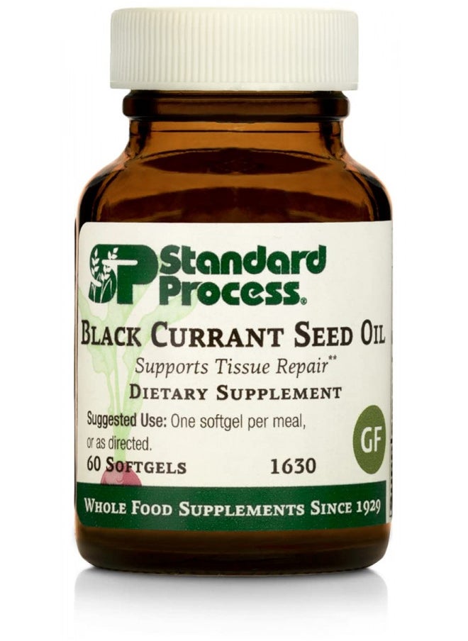 Standard Process Standard Process Black Currant Seed Oil - Immune Support, Blood Flow Support, and Tissue Repair Support with Whole Food Blend of Black Currant Seed Oil and Gamma-Linoleic Acid - 60 Softgels  - Image 1