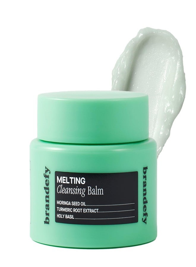 Brandefy Melting Cleansing Balm - Moringa Seed Oil, Vitamin E, Turmeric Extract - Nourishing Makeup Remover, Balm to Silky Oil, Made in the Korea (3.4 Oz) - Image 1