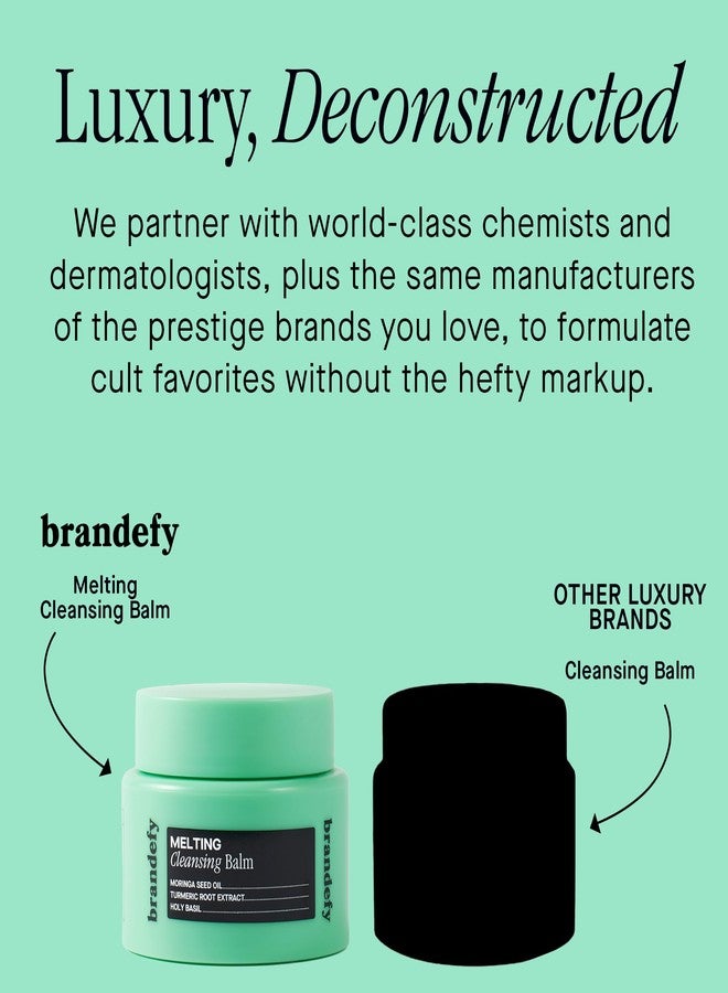 Brandefy Melting Cleansing Balm - Moringa Seed Oil, Vitamin E, Turmeric Extract - Nourishing Makeup Remover, Balm to Silky Oil, Made in the Korea (3.4 Oz) - Image 4