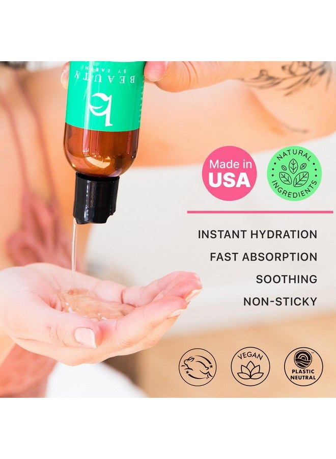 Beauty by Earth Aloe Vera Gel - USA Made with Natural & Organic Ingredients, Aloe Vera Plant Gel for Face with Vitamin C & E, Pure Aloe Vera Gel for Face Mask, Hair & Skin, Soothing and Cooling Gel for After Sun - Image 2