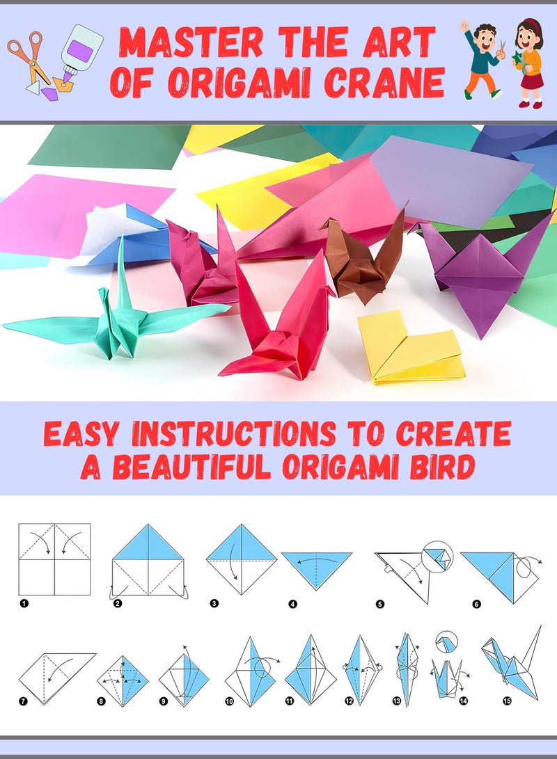 زستو 200 ورقة ملونة، أوراق ملونة مقاس A4 بوزن 80 جم للتزيين والرسم والأوريغامي وأعمال الفنون والحرف اليدوية – 10 ألوان متنوعة - Image 3