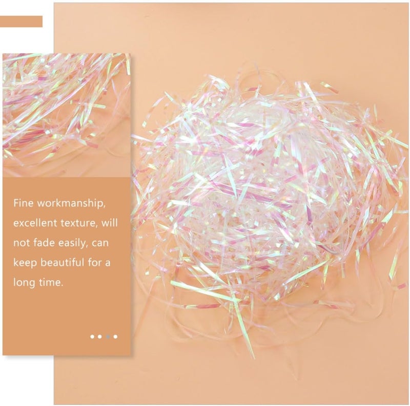 Ciieeo Iridescent 3mm Shredded Paper Filler 100g Bag Pet Box Stuffing for Wrapping, Party Packaging, Basket Filling, Decorative Packaging Supplies - Image 5