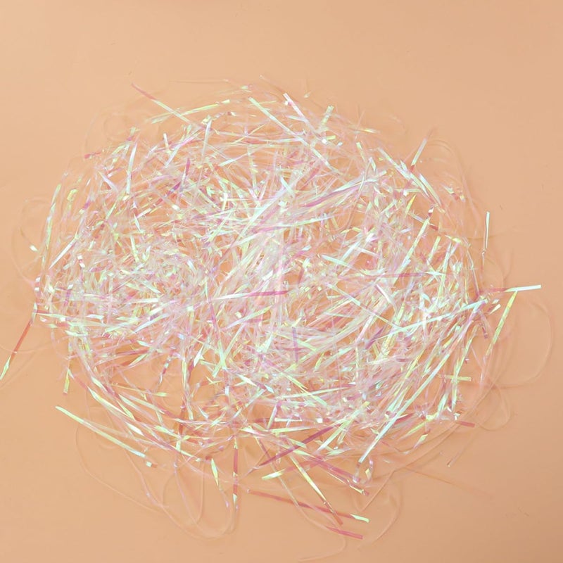 Ciieeo Iridescent 3mm Shredded Paper Filler 100g Bag Pet Box Stuffing for Wrapping, Party Packaging, Basket Filling, Decorative Packaging Supplies - Image 3