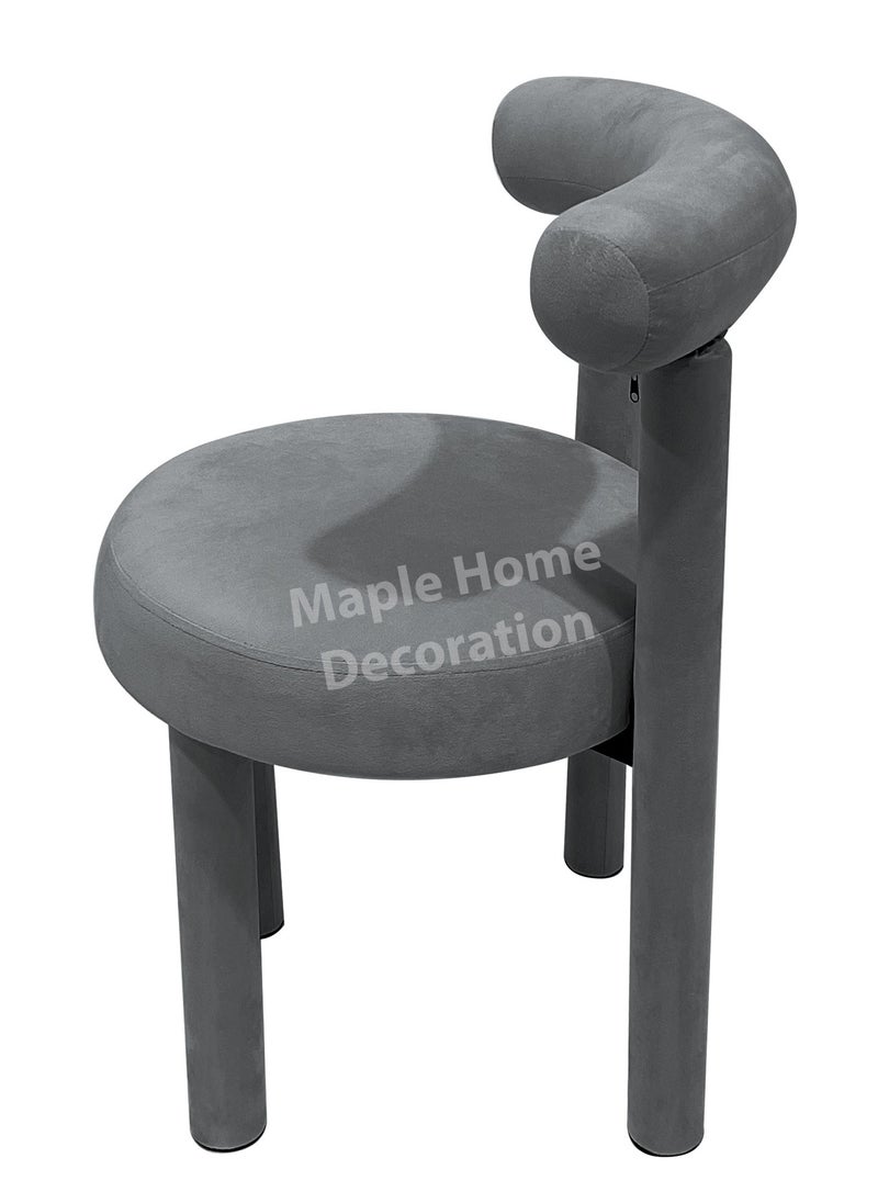 MAPLE HOME DECORATION Maple Home Modern Velvet Dining Chair Armless Elegant Chic Cushion Comfort Kitchen Living Furniture.  - Image 3