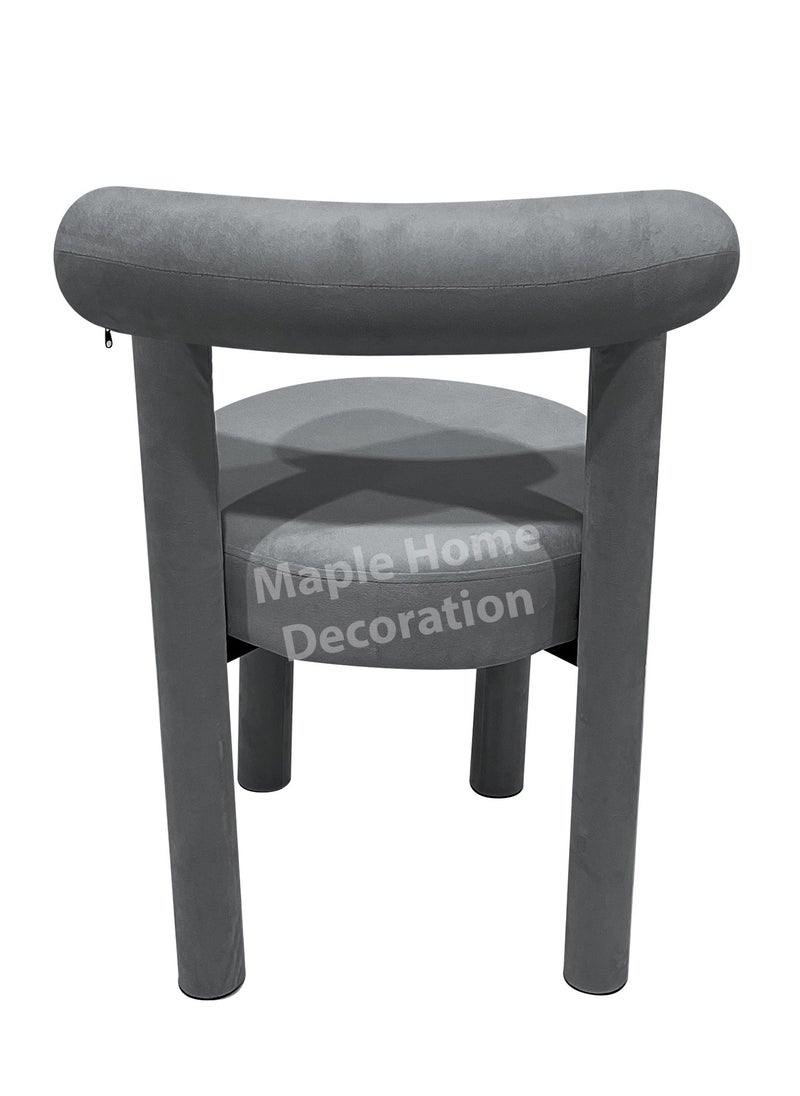 MAPLE HOME DECORATION Maple Home Modern Velvet Dining Chair Armless Elegant Chic Cushion Comfort Kitchen Living Furniture.  - Image 4