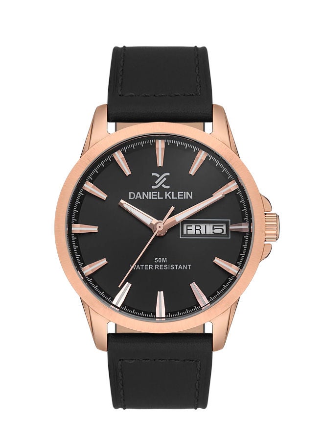 دانيل كلاين ساعة يد تناظرية من الجلد DK.1.13542-5