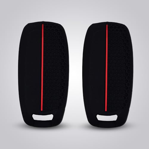 Autobase Silicone Key Fob Cover for 2023 2024 2025 Nissan Rogue Pathfinder Sentra | Rubber Remote Key Fob Protector Case with 5 Buttons - Black - 2 Pcs - Image 5