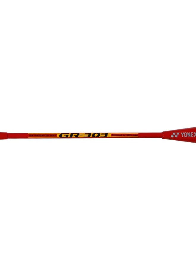 يونيكس مضرب تنس الريشة YONEX GR 303 من الألومنيوم (مُوتّر الأوتار) مع غطاء كامل (أحمر) - Image 5