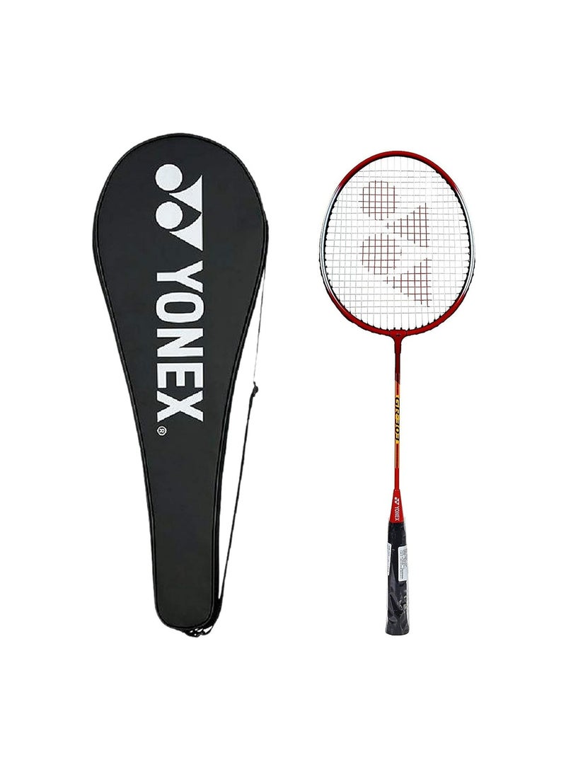يونيكس مضرب تنس الريشة YONEX GR 303 من الألومنيوم (مُوتّر الأوتار) مع غطاء كامل (أحمر) - Image 1