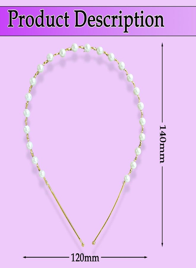 AJICA Pearl Beads Hair Band with Zig Zag Model for Kids Women and Girls Hair Band (COMBO, Pack of 1) - Image 2