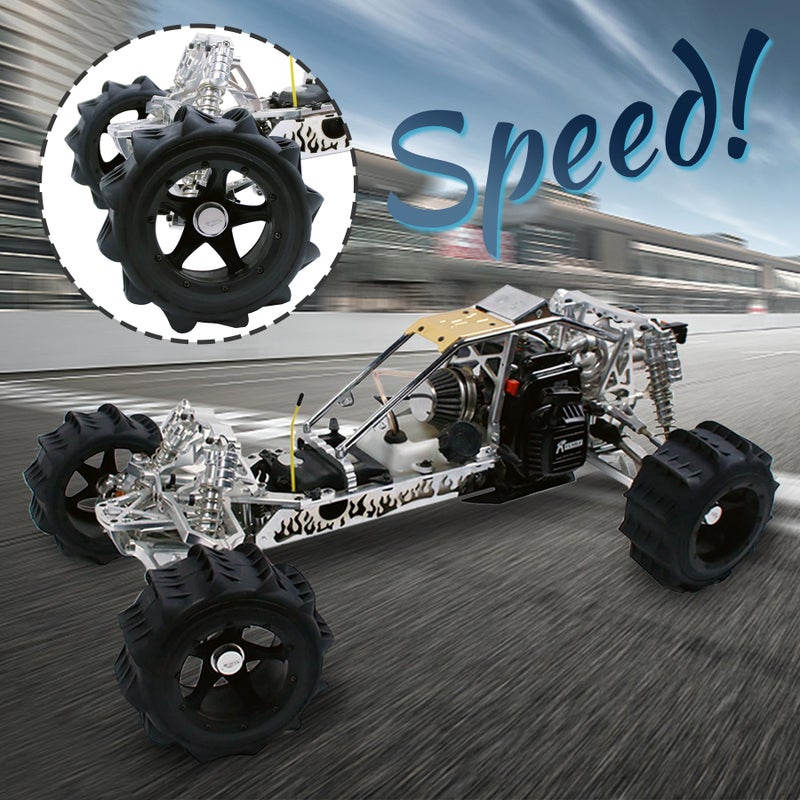 FLMLF Sand Wheel Tire Set (2PCS) for 1/5 BAJA 5B 5T 5SC 190x90mm Hub Adapter Hexagon 24mm RC Wheels - Image 2