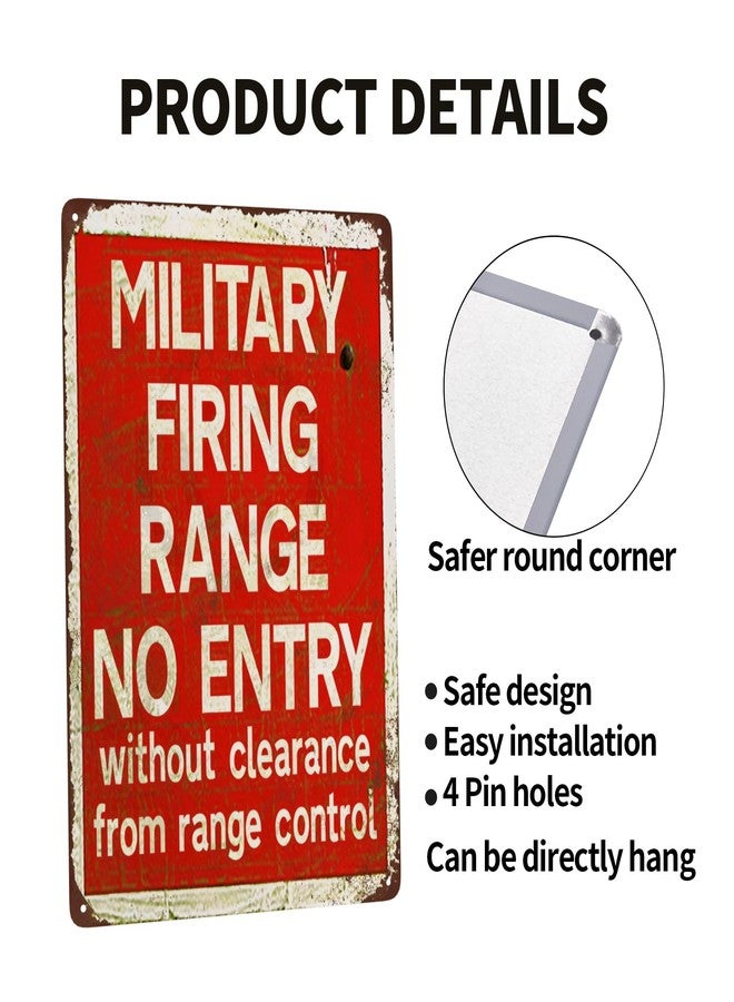 Custom Kraze Military Firing Range Vintage Reproduction Metal tin Sign 8 x 12 - Image 4