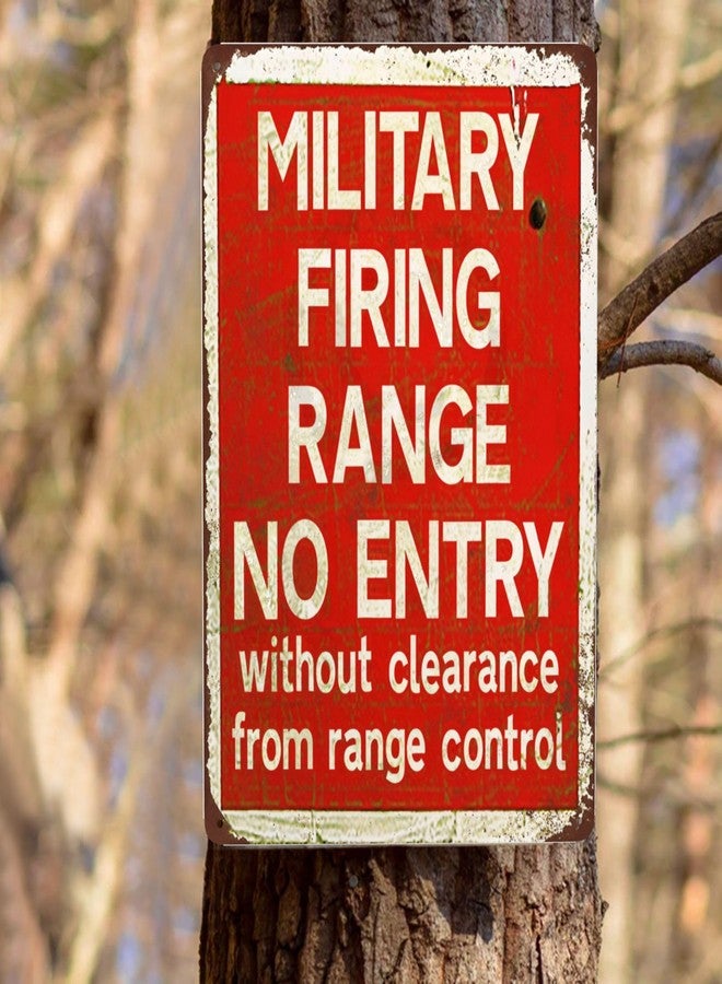 Custom Kraze Military Firing Range Vintage Reproduction Metal tin Sign 8 x 12 - Image 5