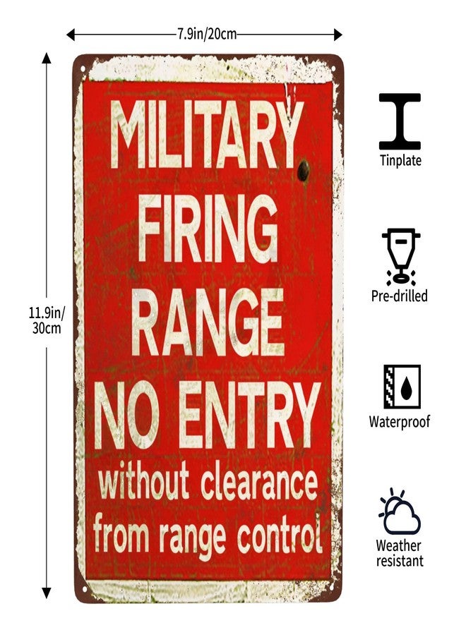 Custom Kraze Military Firing Range Vintage Reproduction Metal tin Sign 8 x 12 - Image 3