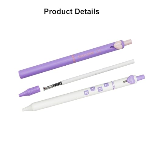 Maydahui 10 Pcs Colorful Heart Shaped Button Pens Retractable Cool Love Heart Gel Press Pens Black Ink For Women Office Supplies - Image 5