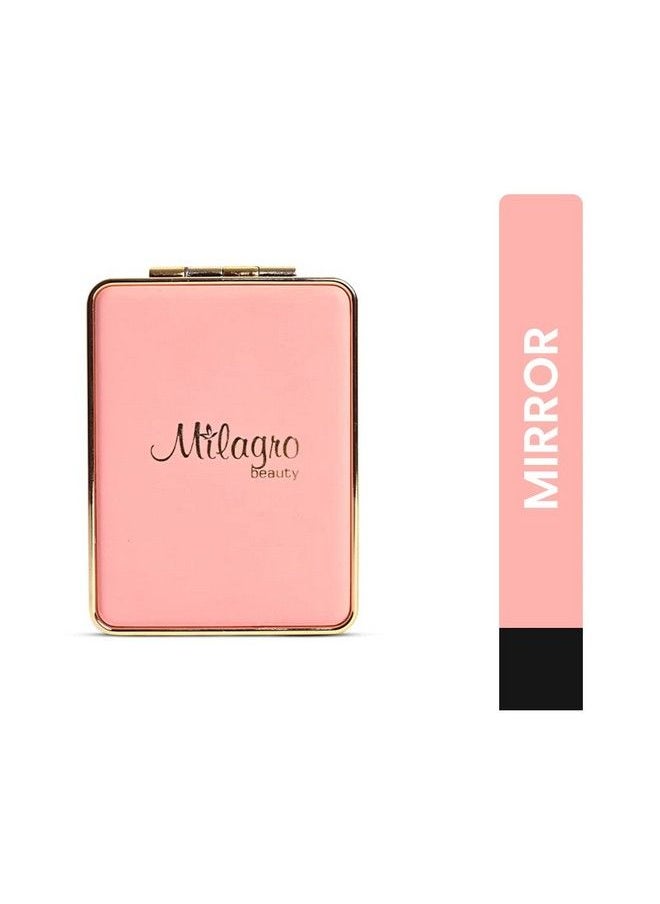 Milagro Beauty Hand Mirror Foldable Vanity Makeup Rectangle Magnifying Tabletop Looking Glass Small  - Image 1