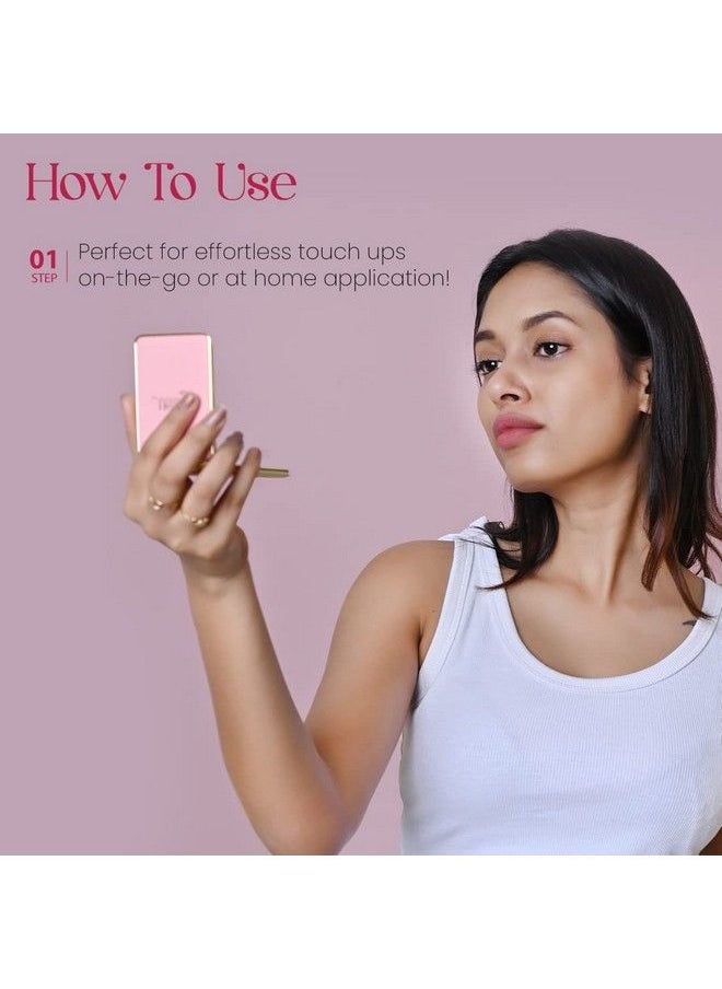 Milagro Beauty Hand Mirror Foldable Vanity Makeup Rectangle Magnifying Tabletop Looking Glass Small  - Image 4