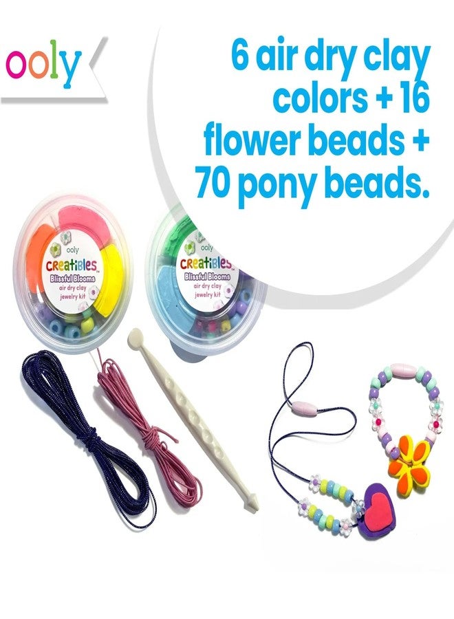 Ooly Creatibles Air Dry Clay Jewelry Kit for Kids, DIY Art Jewelry Making Kit with 6 Clay Colors, Beads, Shaping Tool, and Elastic Yarn, Non-Toxic Summer Crafts for Kids Ages 6 and Up - Image 4