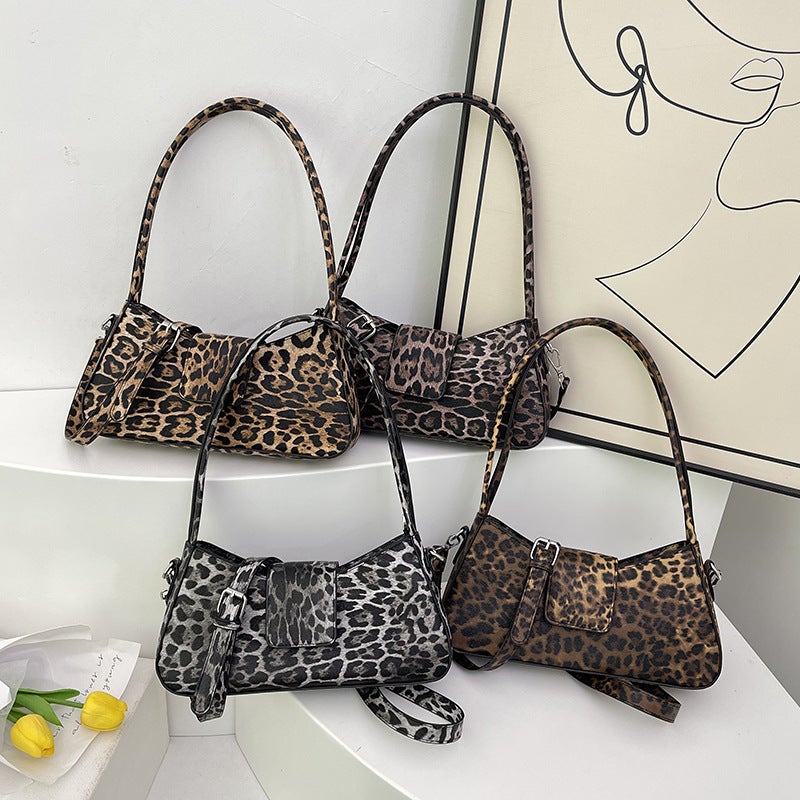 Women'S Bags, New Bags, Internet Celebrity Street Shooting Armpit Bags, Leopard Print Bags, 2024 Popular Bags, Cross-Body Bags - Image 5