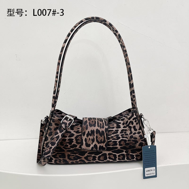 Women'S Bags, New Bags, Internet Celebrity Street Shooting Armpit Bags, Leopard Print Bags, 2024 Popular Bags, Cross-Body Bags - Image 1