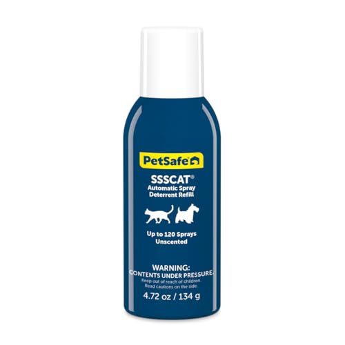 PetSafe SSSCAT Automatic Spray Pet Deterrent - Contactless Behavior Correction - Motion Sensor Air Burst - Odorless - Non-Staining - Versatile Placement Spray - Refill Can - Image 1