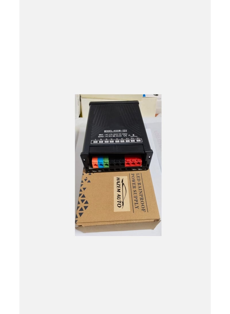 400W 12V Switching Power Supply LED Driver AC 170-265V to DC 12V 33.3A Transformer Converter for LED Strip Lights CCTV Camera Power Supply High Efficiency Stable Voltage PSU - Image 3