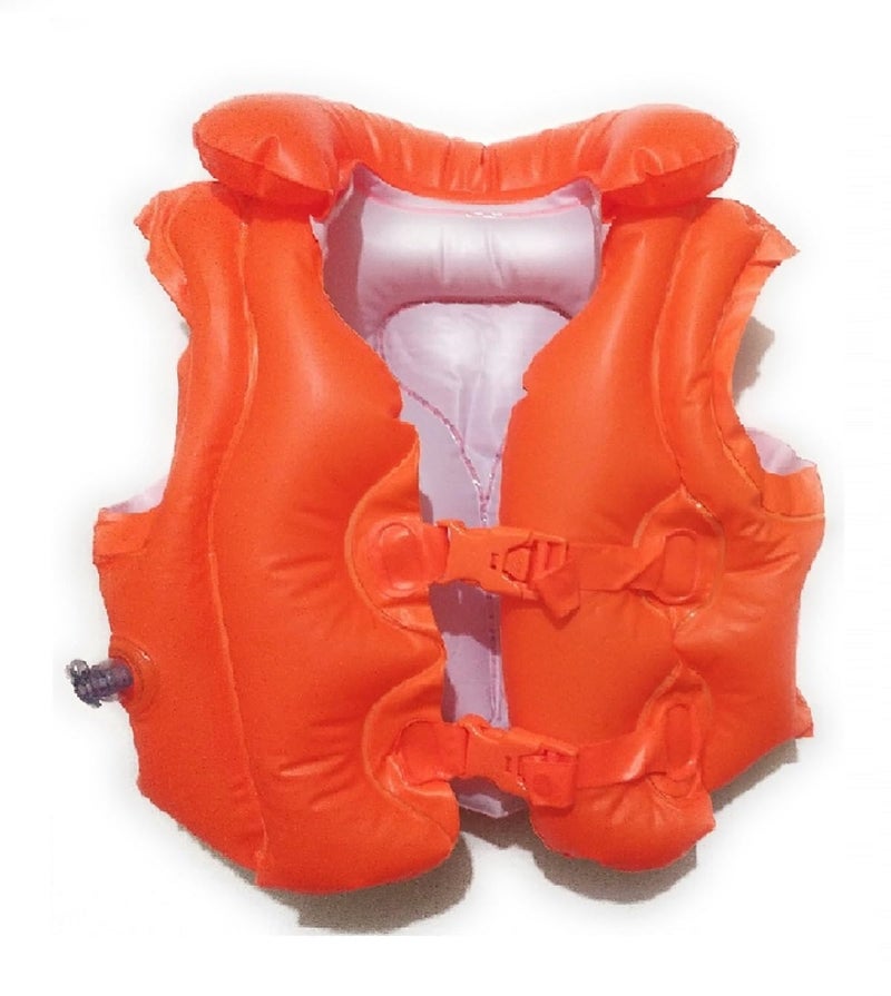 ClearChoice :- Kids Children Girls Swimmers Swim Safety Vest Jacket & Swimming Ring(4-8 Years)(Multi Color)(Size - 24''inch)(Combo) - Image 3