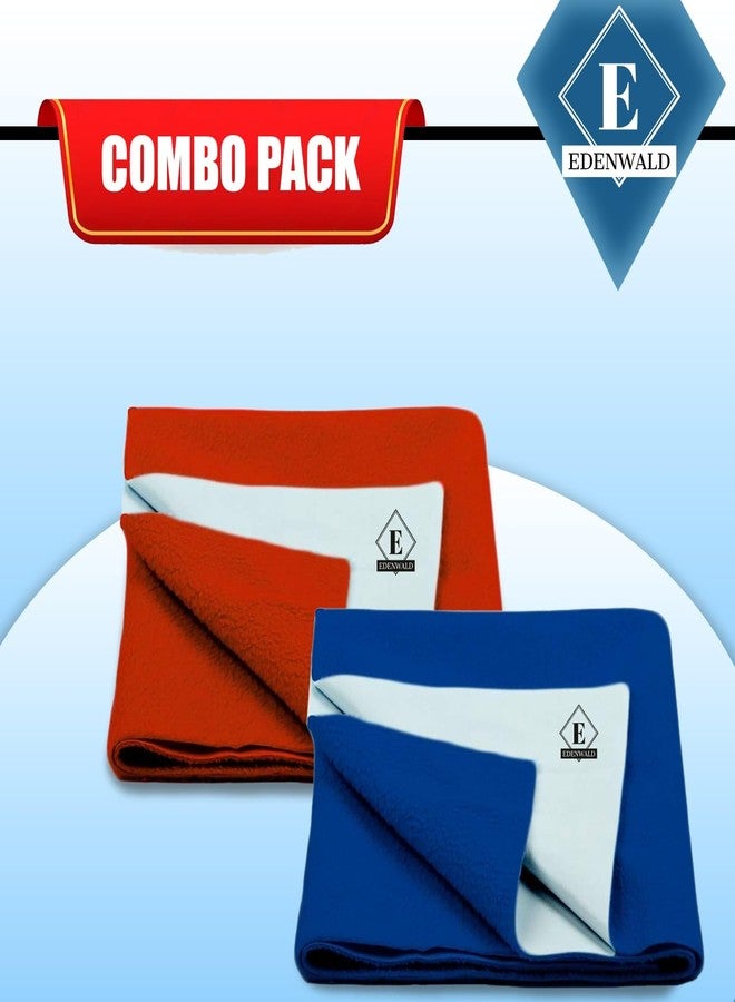 Edenwald Waterproof Rubber Sheet (Small (50cm X 70cm)(Red+Royal Blue) - Image 2