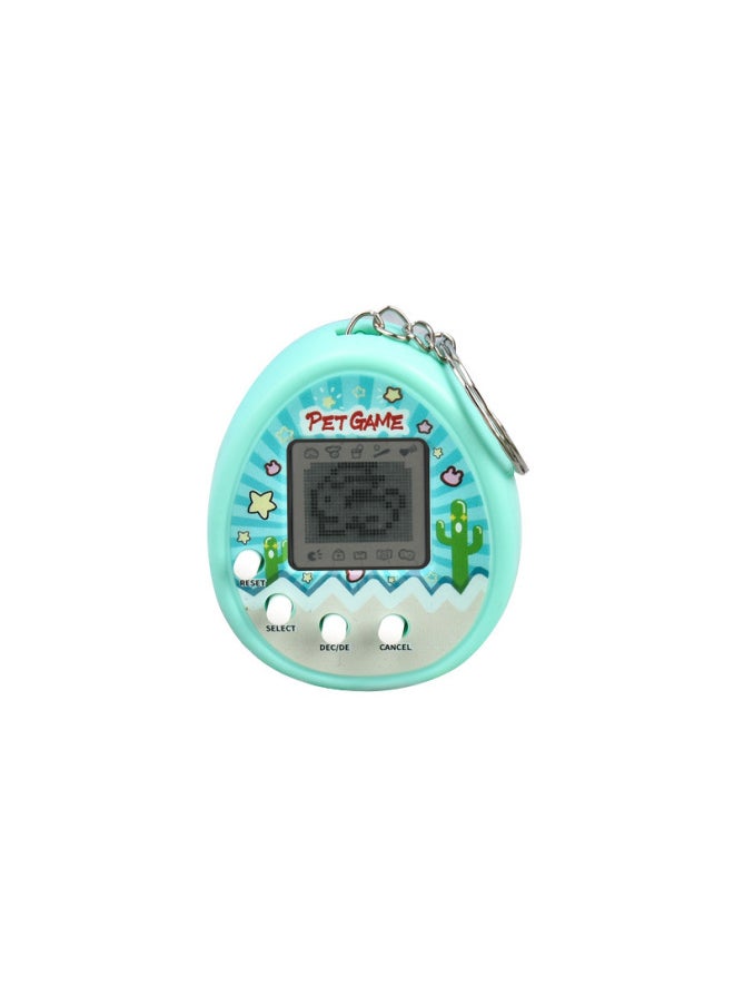 Electronic Pet Machine Pet Egg Virtual Pet Nurturance Mini Handheld Electronic Game Key Chain Pendant-Color:Cactus Pet Machine-yellow  - Image 5