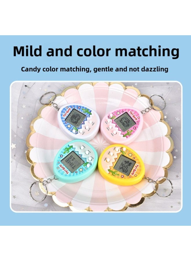 Electronic Pet Machine Pet Egg Virtual Pet Nurturance Mini Handheld Electronic Game Key Chain Pendant-Color:Cactus Pet Machine-yellow  - Image 3