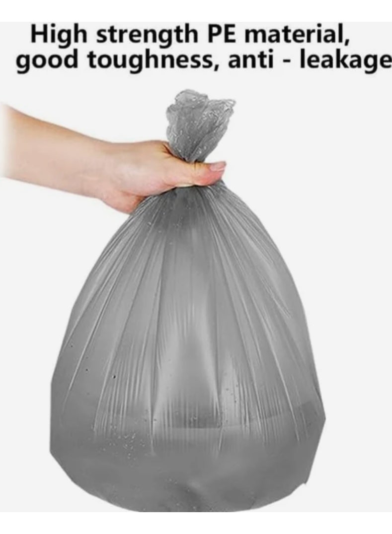 AKDC Garbage Bags Drawstring, 10 Gallon, 54 × 60 cm, Silver, 20 Bags per Roll (X Small) – Pack of 2 - Image 2