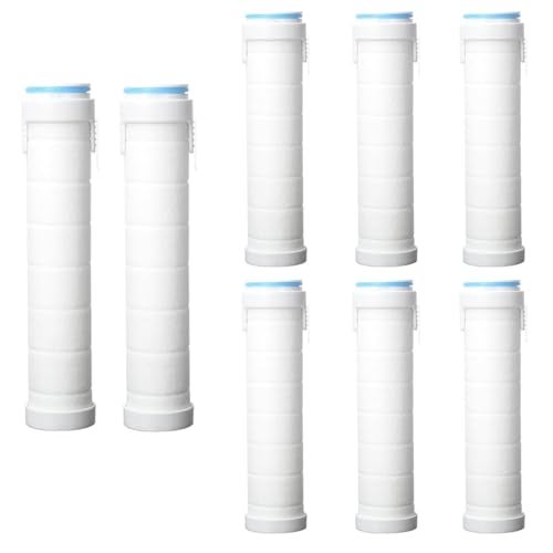 xianshengle Shower Filter for Handheld Shower Head Shower Filter Replacement High Pressure Handheld Shower Heads Filter Set of 8 Replacement Filters for Hard Water Remove Chlorine and Harmful Substances - Image 1