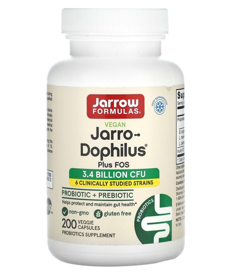 jarrow formulas Vegan Jarro-Dophilus Plus FOS 200 Veggie Capsules