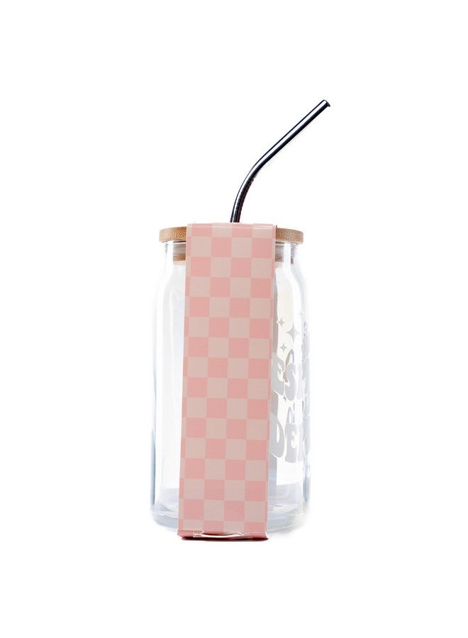 NPW Good Vibes More Espresso Less Depresso Can Glass with Lid and Metal Straw - Lightweight, Premium Can Glass for Beer, Juice, Water, Soda, Iced Coffee to Add Good Vibes - Image 3