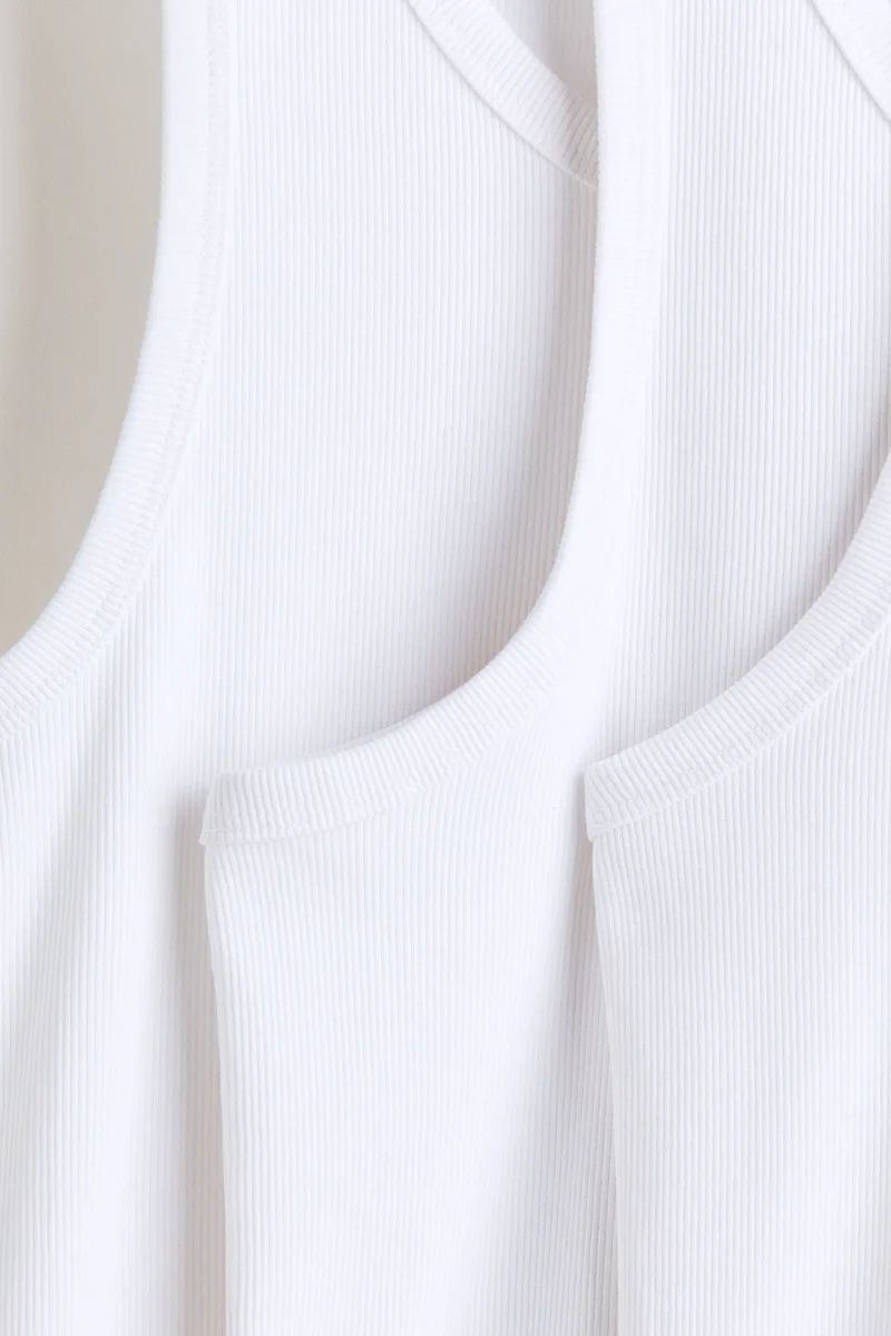 H&M Slim Fit Ribbed vest top