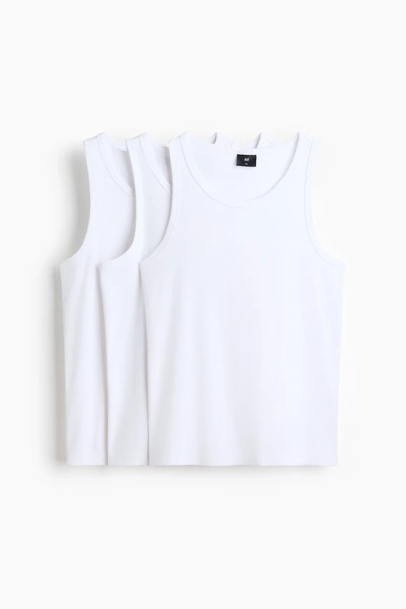 H&M Slim Fit Ribbed vest top