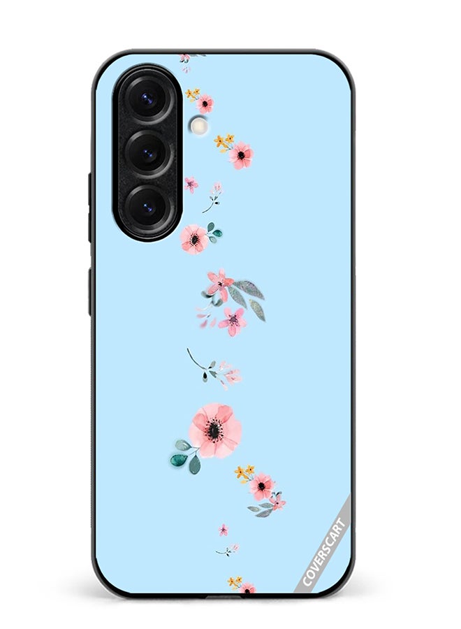 Protective Case Cover For Samsung Galaxy S25 Plus Flower Design Multicolour