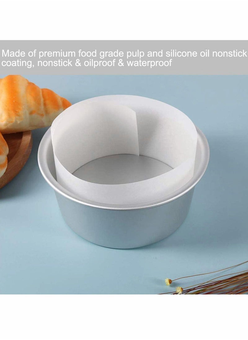 KASTWAVE - Baking Paper, Nonstick Cake Pan Side Liner Baking Parchment Paper Side Liner Roll 4in x 164 ft, Cake Pan Liner Roll Baking Pan Side Liner for Cake Pan and Spring form Pan - Image 1