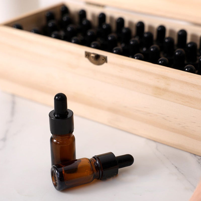 36 Slots Wooden Essential Oil Box Organizer Holds 1-3ml Bottles Essential Oil Carrying Case Storage Wood Box - Image 5